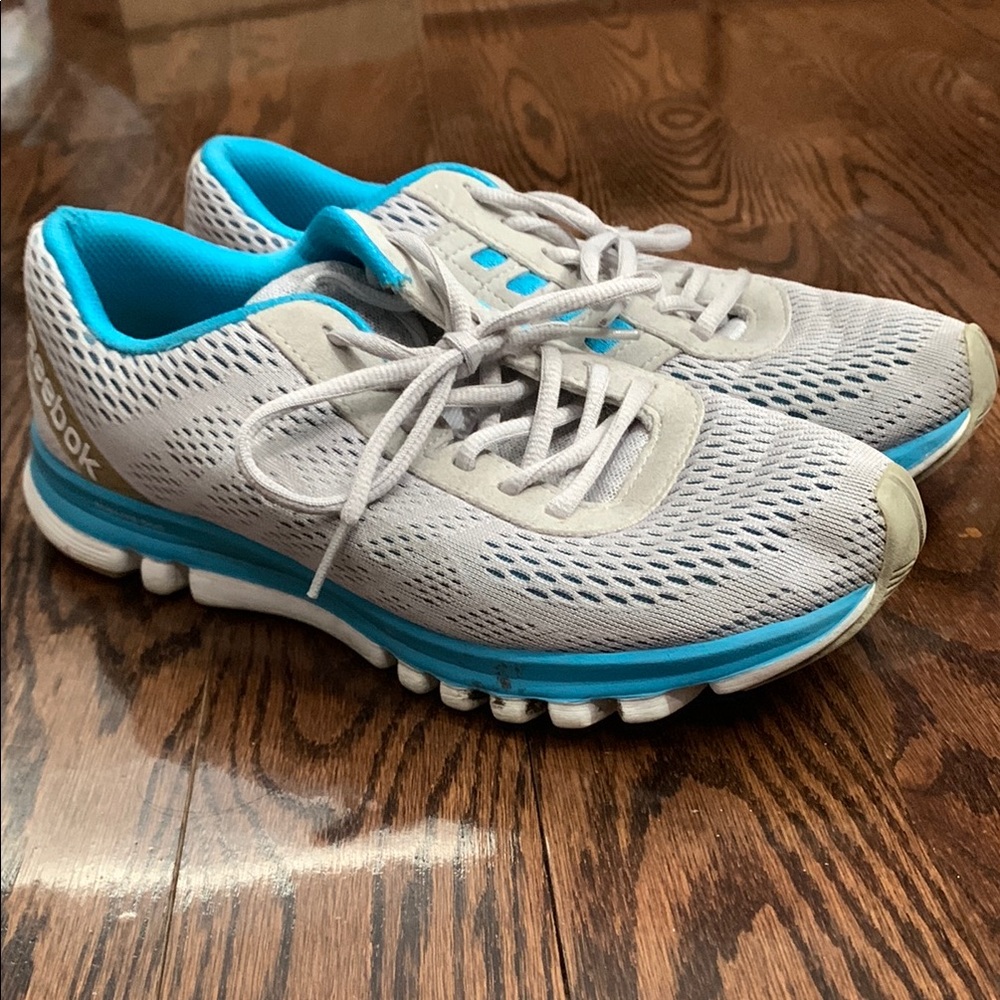 Reebok Women's Gray and Blue Running Shoes